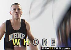 Big tits in sports scene with brandy aniston and mr. pete