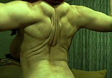 Busty fbb flexes and fucks