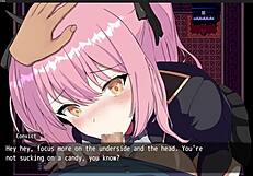 In this anime game, characters use toys for masturbation in part 2