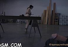 Dazzling Brunette's Passionate Drooling on Sex Toy