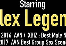 Nickey Huntsman feels the passion taking Alex Legend's big cock cowgirl style