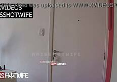 Wife welcomes delivery guy with big ass in see-through outfit