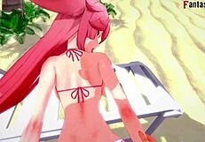 Yae Miko's Bikini Sex On Beach Pov