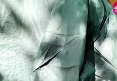 omg, caught a solo masturbation girl while camping in the woods!