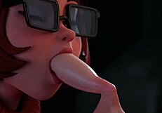 velma from scooby-doo gets wild in 3d hentai by redmoa