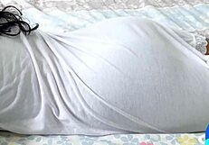 i find my neighbor watching tv and we chat before her husband arrives