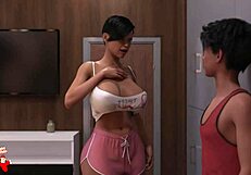 golden boy 16 unfolds with young brunette in wild 3d game