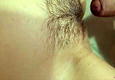 I'm the young unshaved girl getting penetrated and fucked in extreme closeup until creampie orgasm
