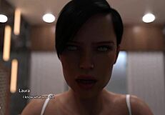 golden boy 16 unfolds with young brunette in wild 3d game