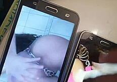 Amateurs masturbate to the black Chilean cock tribute.