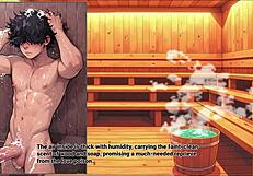 In this hentai game, deepthroat your step mom and creampie her multiple times in the sauna