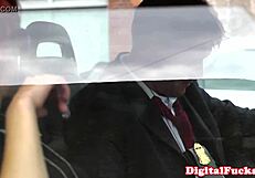 Blonde Big Titted Babe Getting Throat Slammed Hard in Wild Action, Wow, She Takes It All!