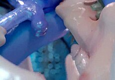 Three Animation Dickgirls Fuck Each Other In Asses And Cum On Each Other - 3d Futanari Sex