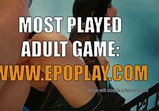 big ass animation with huge tits and pussy in brunette hentai