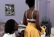 Ebony Cheerleaders in Hot Action on Horizon