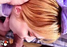 Babe gives morning blowjob and hard pussy fuck pov. Facial in kigurumi finishes it!