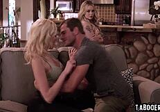 Daniela melo moans in missionary and cowgirl with interracial repairman