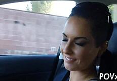 teen couple engages in rough pov blowjob and hardcore sex with small tits