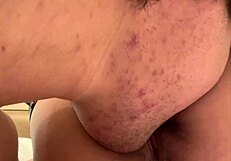 college girl hangs out with male friend at love hotel watching movies.