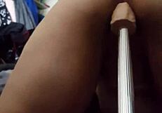 I ride my toy all the way in pov view.