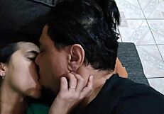 rolling hot fuck with young nymph and old stud