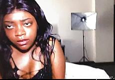 Ebony Stepdaughter Initiates Morning Sex Session