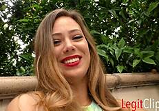 avery cristy gets turned on watching her porn and sucks fucks for messy facial