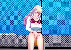 Marin Kitagawa and Shinju Inui get intense sex with the old man! Big tits creampie in 3D hentai