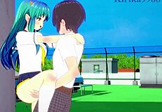 Lum gets intense sex in Urusei Yatsura 2022 hentai