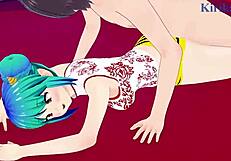 Lum gets intense sex in Urusei Yatsura 2022 hentai