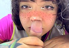 my stepsister sniffs my cock after anime binge session