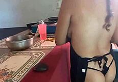 Cooking led to a hot blowjob at my brother-in-law's
