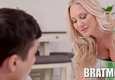 Stepmom Alexis Malone Sneaks a Creampie on Couch with Ricky Spanish