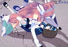 Intense futanari sex with Garie Tuman, Maria Cadenzavna Eve, and Micha Jawkan in Symphogear hentai