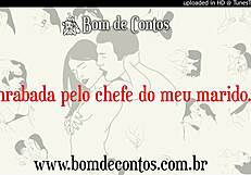 Narrated erotic tale of wife fucked by husband's boss