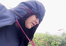 Novinha Rabuda Caught Flashing Big Ass on Public Beach