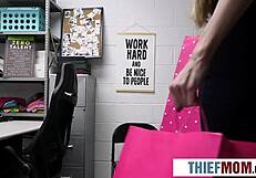 skinny milf gets fucked hard after stealing on black friday