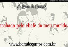 Narrated erotic tale of wife fucked by husband's boss