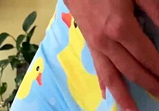 Stepmom demonstrates her skills in front of your friend.