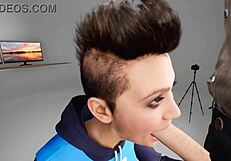 deepthroat quick blowjob 3d hentai gagging