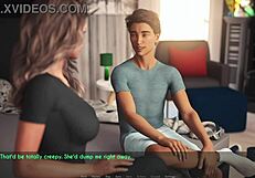 Just chilling with a wife and stepmother in 3D hentai games