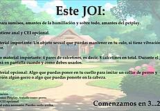 Joi in Spanish guides sexual slaves into doggy transformation with outdoor anal play.