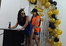 I called the plumber for new years cleanup and he fucked my tight vagina doggystyle