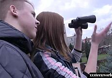 xxxteen world offers steamy redhead teen blowjob action