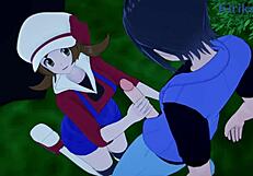 Bea Saito and Lyra Kotone Fuck Intensely in Pokemon Hentai!