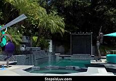 Oh wow, stepbro gets taboo hardcore with petite teen Gizelle Blanco and Donnie Rock in POV reality!