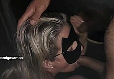 blonde wife at glory hole adventure