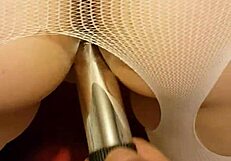 my mature girlfriend plays with dildo and toys