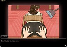 Asian Wife Gets Creampied in Village Ranch Game Sex