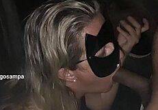 blonde wife at glory hole adventure